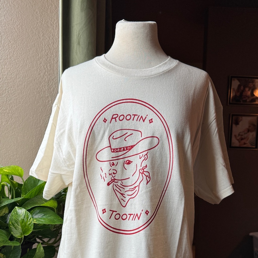 SAMPLE: Parker Goods Rootin' Tootin' Screen Printed Graphic T-Shirt